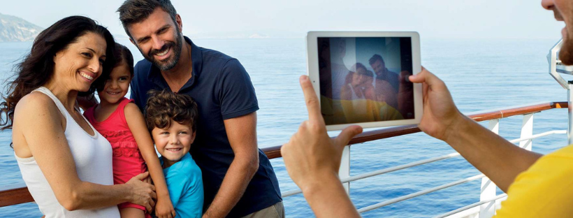 Famille  à bord